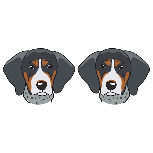Bluetick Coonhound Dog Decal, Dog Lover Decor Vinyl Sticker
